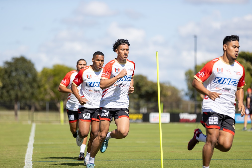 Dolphins' historic first training session